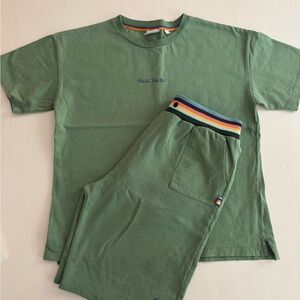 Paul Smith boys Green T-Shirt and Shorts Set Age 11/12